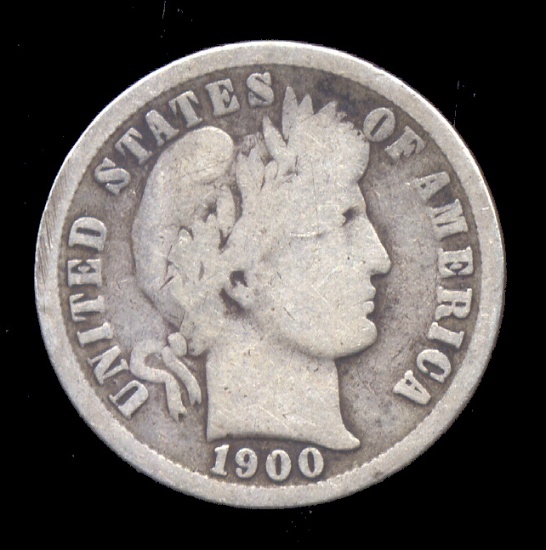 1900 ... Barber Dime