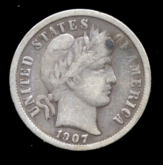 1907 ... Barber Dime