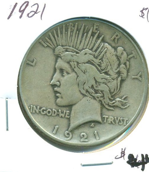 1921 PEACE DOLLAR