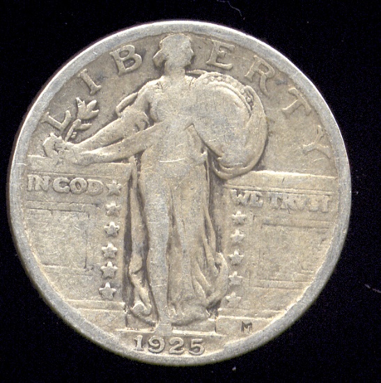 1925 ... Bold Date ... Standing Liberty Quarter