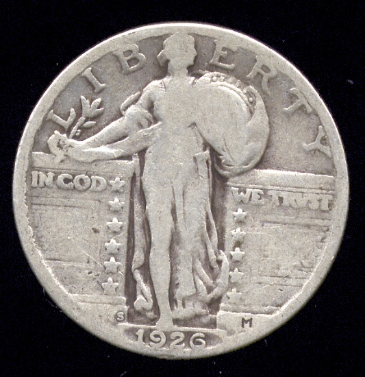 1926-S ... Bold Date ... Standing Liberty Quarter