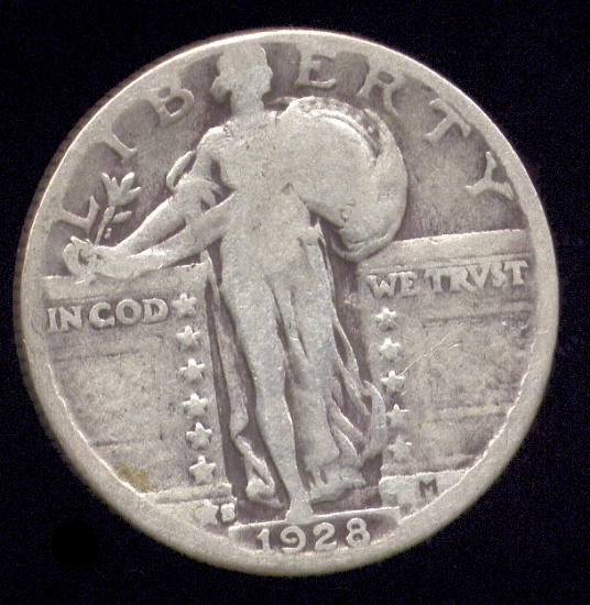 1928-S ... Bold Date ... Standing Liberty Quarter