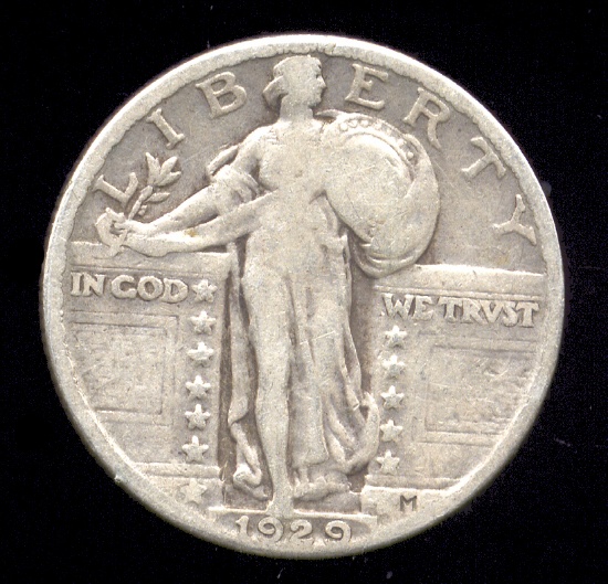 1929 ... Bold Date ... Standing Liberty Quarter
