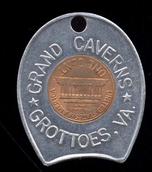 1959-D UNC ... Grand Caverns ... Encased Good Luck Penny