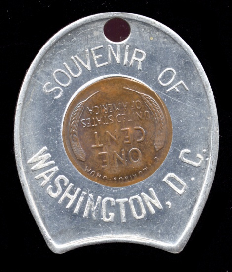 1957-D UNC ... Souvenir of Washington D.C. ... Encased Good Luck Penny