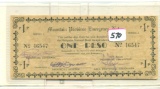 SERIES A MTN PROVINCE EMERGENCY 1 PESO NOTE