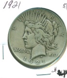 1921 PEACE DOLLAR