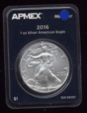 2016 ... 1 oz Silver Eagle ... APMEX Wrapped