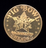 Large Token from the Pig Bowl ... Sacramento, CA