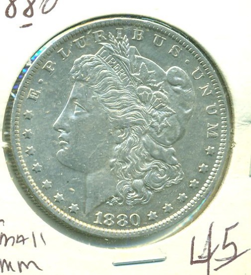 1880-O MORGAN SILVER DOLLAR