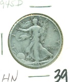 1945-D WALKING LIBERTY HALF