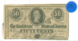 1864 CONFEDERATE 50c NOTE