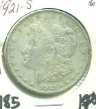 1921-S MORGAN SILVER DOLLAR