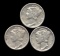 1939-P, D, S ... 3 Mercury SILVER Dime Set