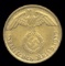 1937-D ... 10 Pfennig ... Old Nazi Swastika German Coin