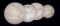 4 Silver Coins of the World