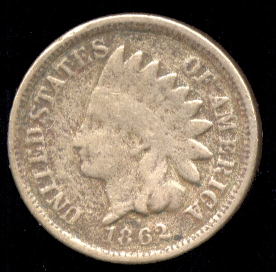 1862 ... Indian Head Penny / Cent