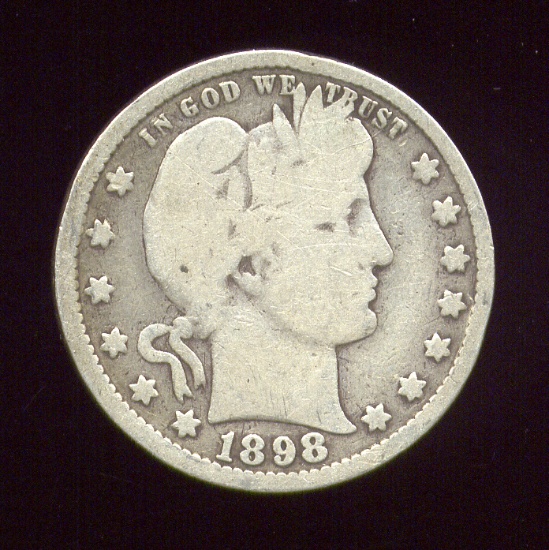 1898 ... Barber Quarter