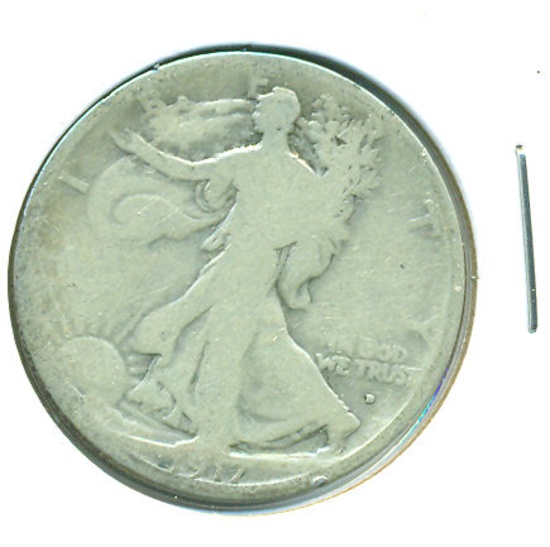 1917 WALKING LIBERTY HALF