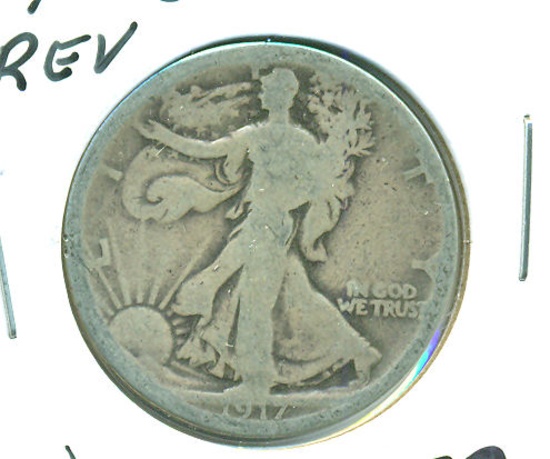 1917-S (REV) WALKING LIBERTY HALF