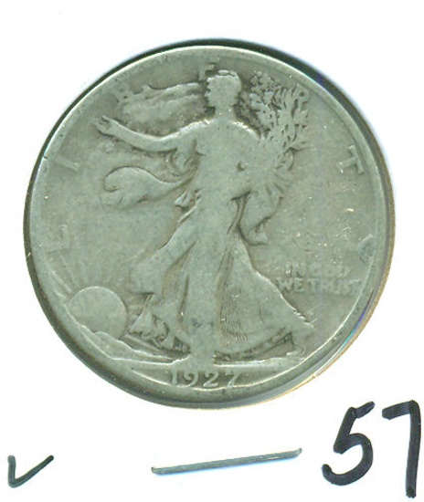 1927-S WALKING LIBERTY HALF
