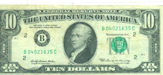 SERIES 1969 NEW YORK $10 FRN