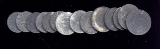 Lot of Old German Swastika Coins