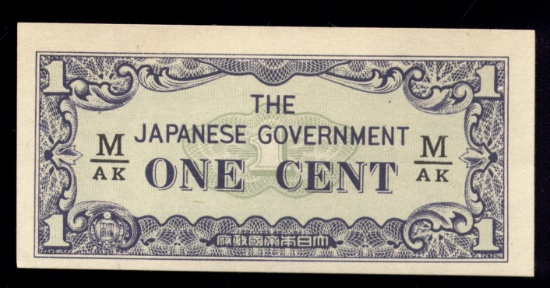 WW 2 ... CRISP ... 1 Cent Japanese Invasion Money
