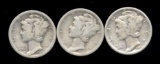 1926-P, D, S ... 3 Mercury SILVER Dime Set