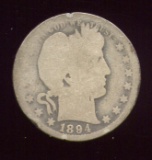1894-O ... Barber Quarter ... Far MM