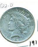 1922-D PEACE DOLLAR