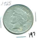 1925 PEACE SILVER DOLLAR