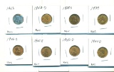 8 DIFFERENT WHEAT CENTS