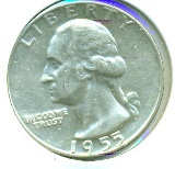 1955 WASHINGTON QUARTER