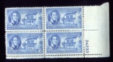 OLD 3 Cents Stamps ... Plate Block of 4 ... Post Office Fresh ... MNH