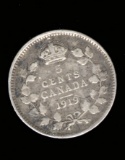 1919 ... 5 Cent ... SILVER Canada Coin