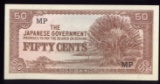 WW 2 ... CRISP ... 50 Cent Japanese Invasion Money