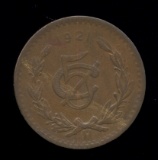 1921 ... 5 Centavo ... Mexico Coin