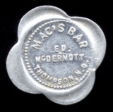 Thompson, ND ... Ma's Bar ... Good for 5 Cents Old Token