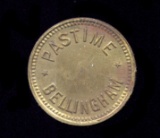 Bellingham, WA ... Pastime ... Good for 5 cents Old Token