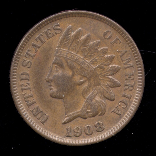 1908 ... AU ... Indian Head Penny