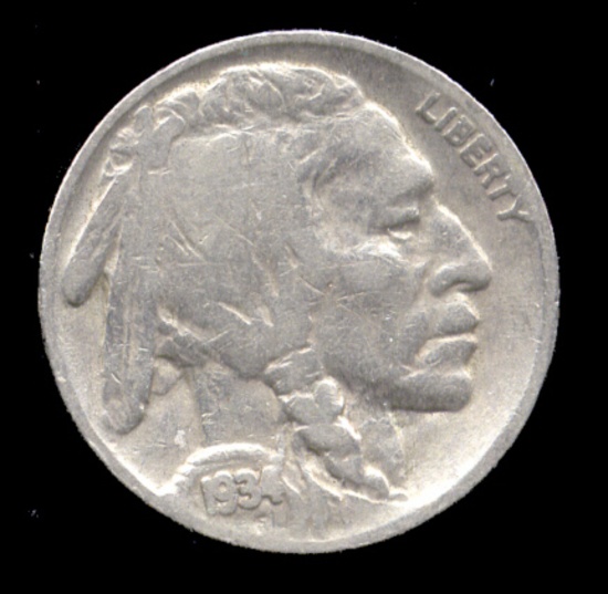 1934 ... Buffalo / Indian Nickel