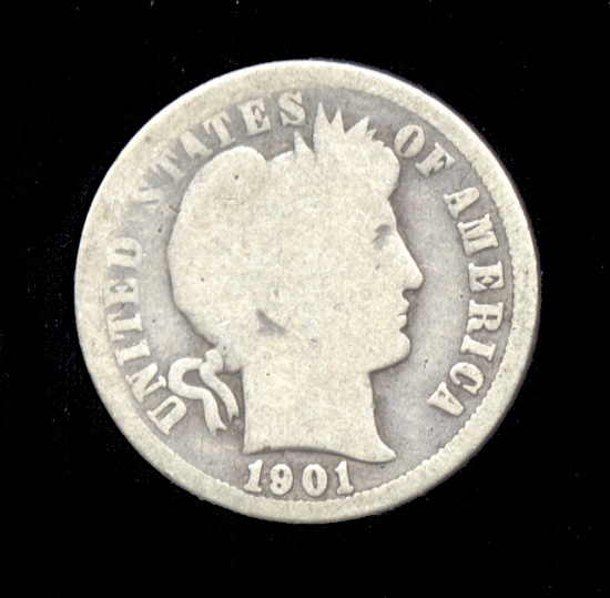 1901-O ... Barber Dime