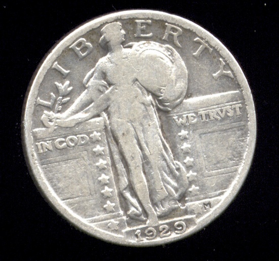 1929 ... BOLD Date ... Standing Liberty Quarter