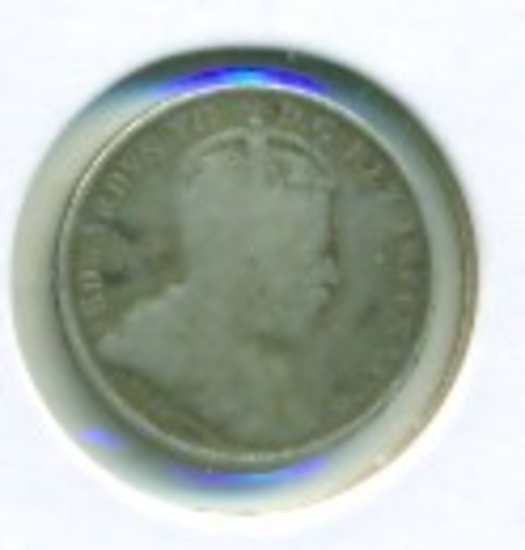 1902-H CANADIAN SILVER 5 CENTS