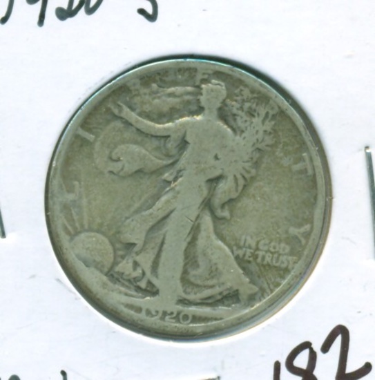 1920-S WALKING LIBERTY HALF