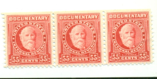 STRIP OF 3 IRS DOC STAMPS