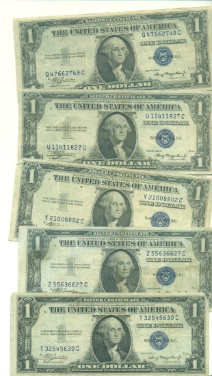 10 $1 SILVER CERTIFICATES