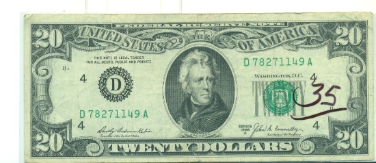 SERIES 1969A $20 FRN