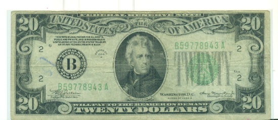 SERIES 1934A $20 FRN